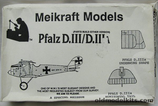 Meikraft Models 1/72 Pfalz DIII or DIIIa (D-III D-IIIa) plastic model kit